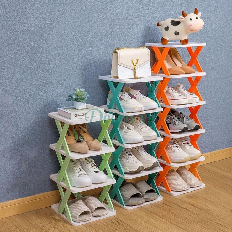 X-Shaped Shoe Rack